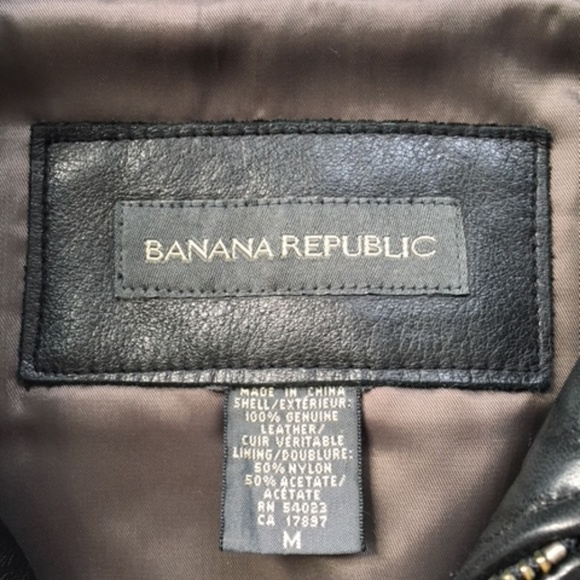 Banana Republic Leather Bomber Jacket - Picture 6 of 8
